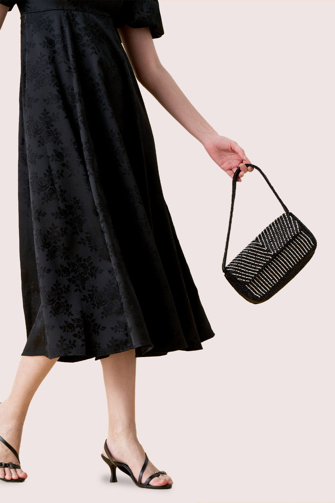 Giselle Black Embellished Handbag