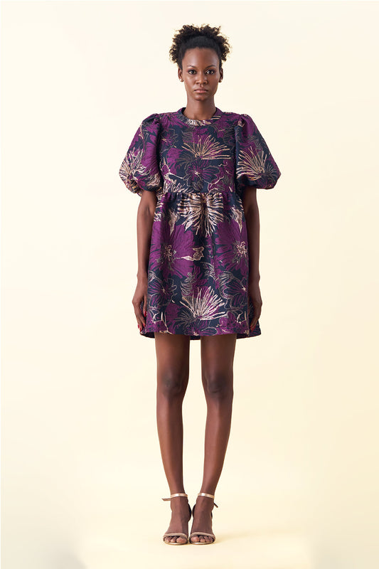 Estelle Jacquard Mini Dress