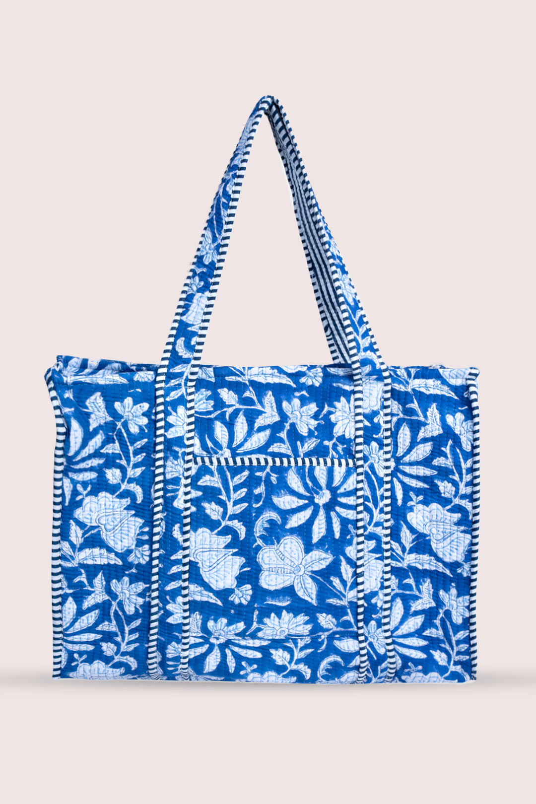 Iris Floral Motif Tote Bag