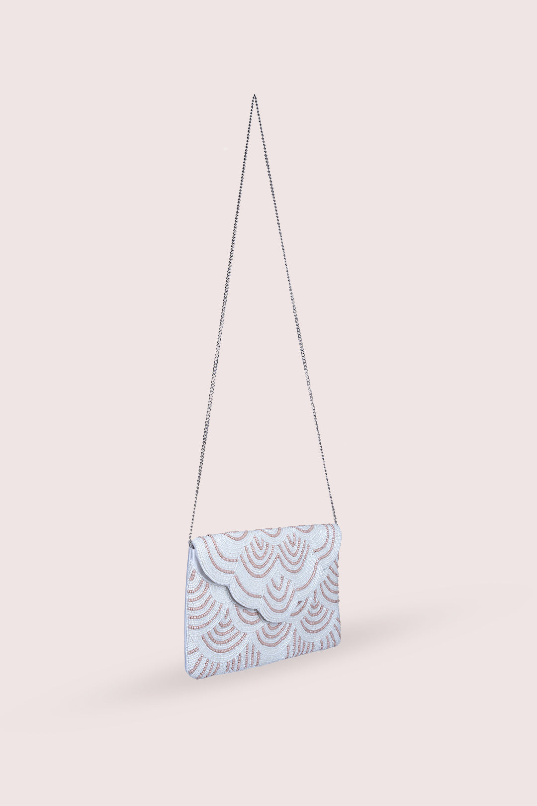 Clara White Envelope Bag