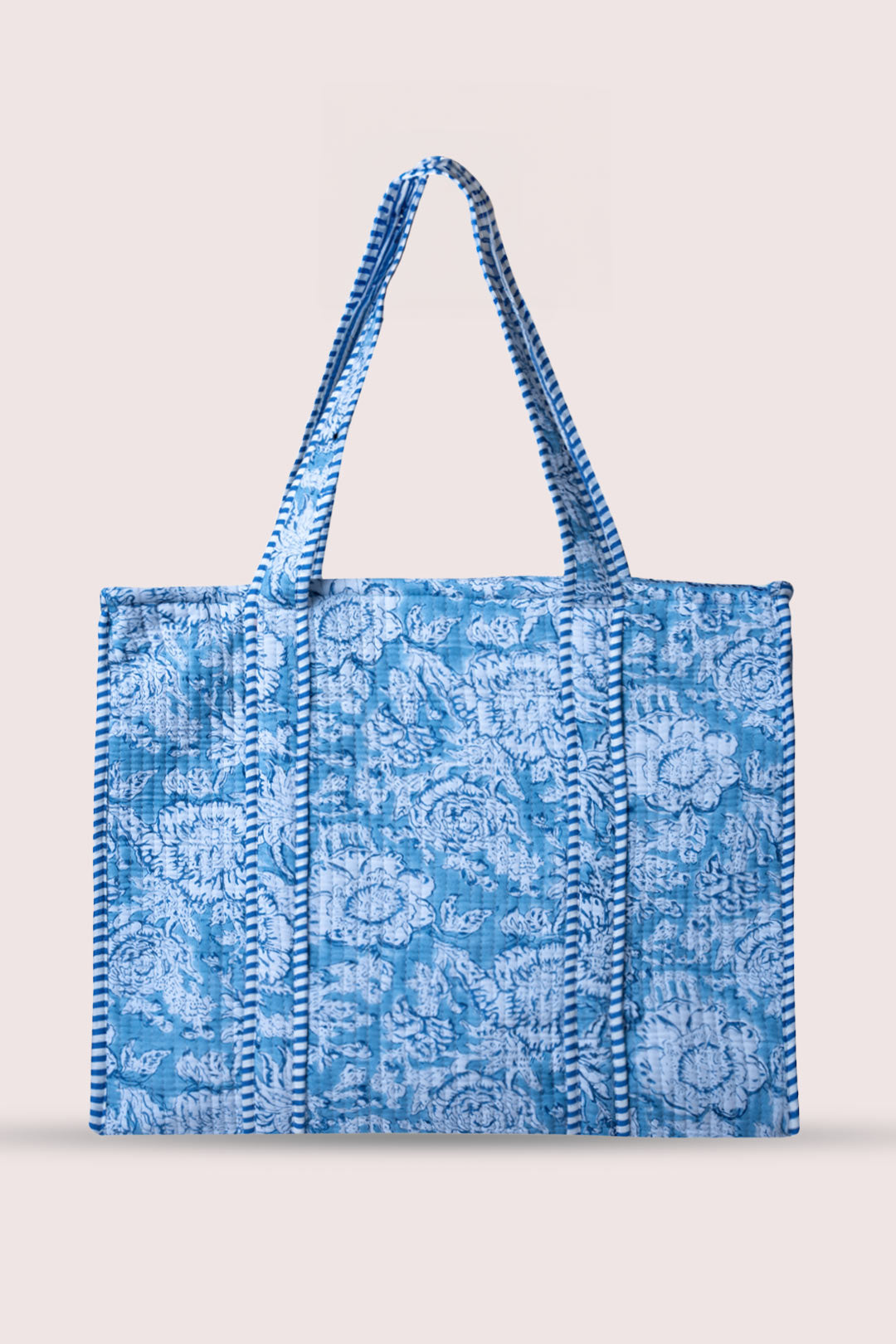 Amber Floral Motif Tote Bag