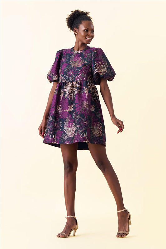 Estelle Jacquard Mini Dress