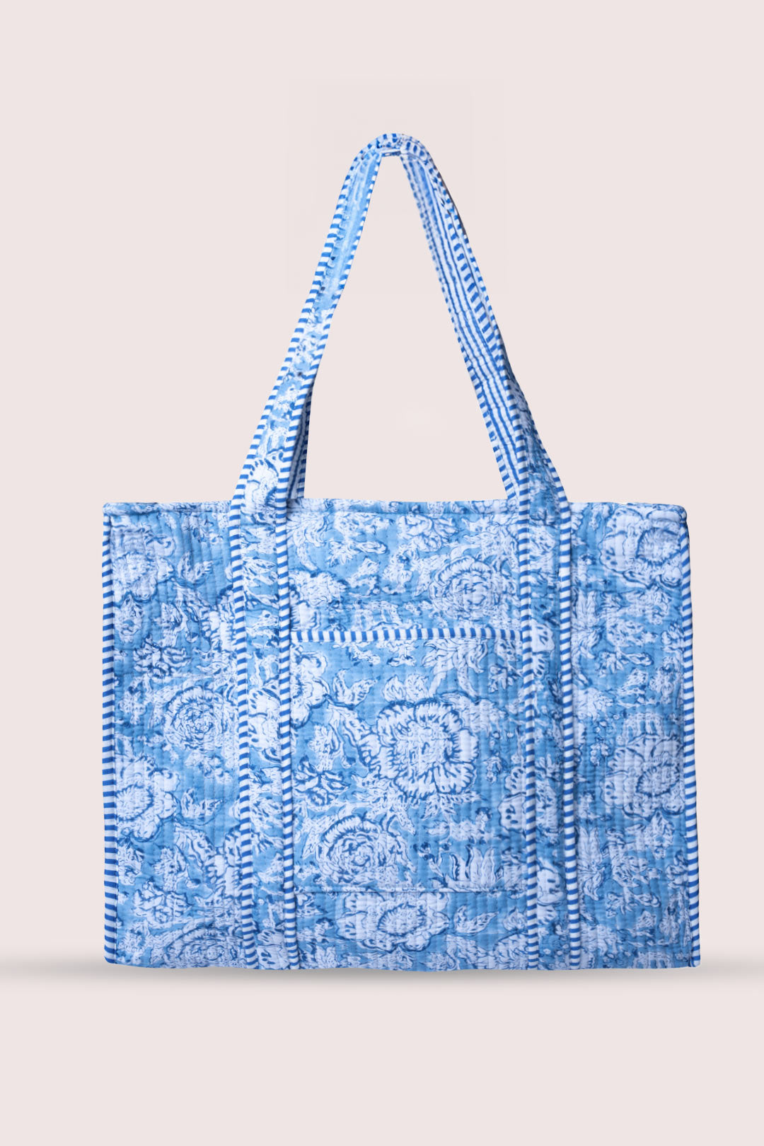 Amber Floral Motif Tote Bag