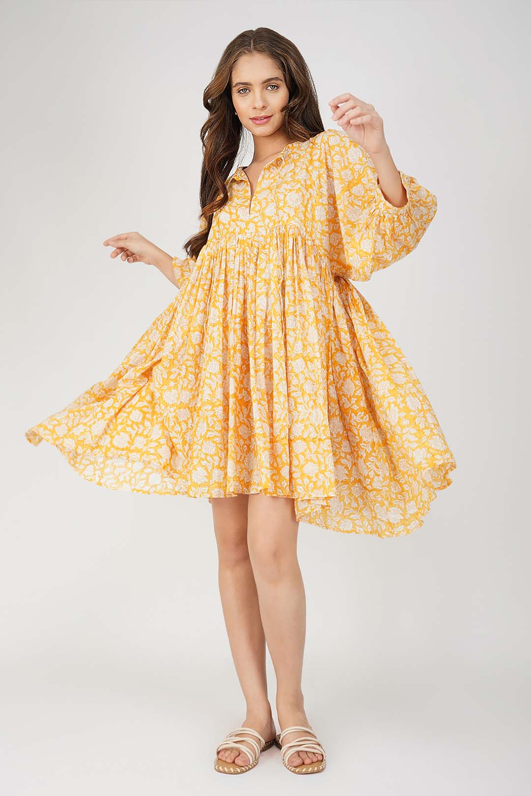 Ava Printed Mini Dress - Mango