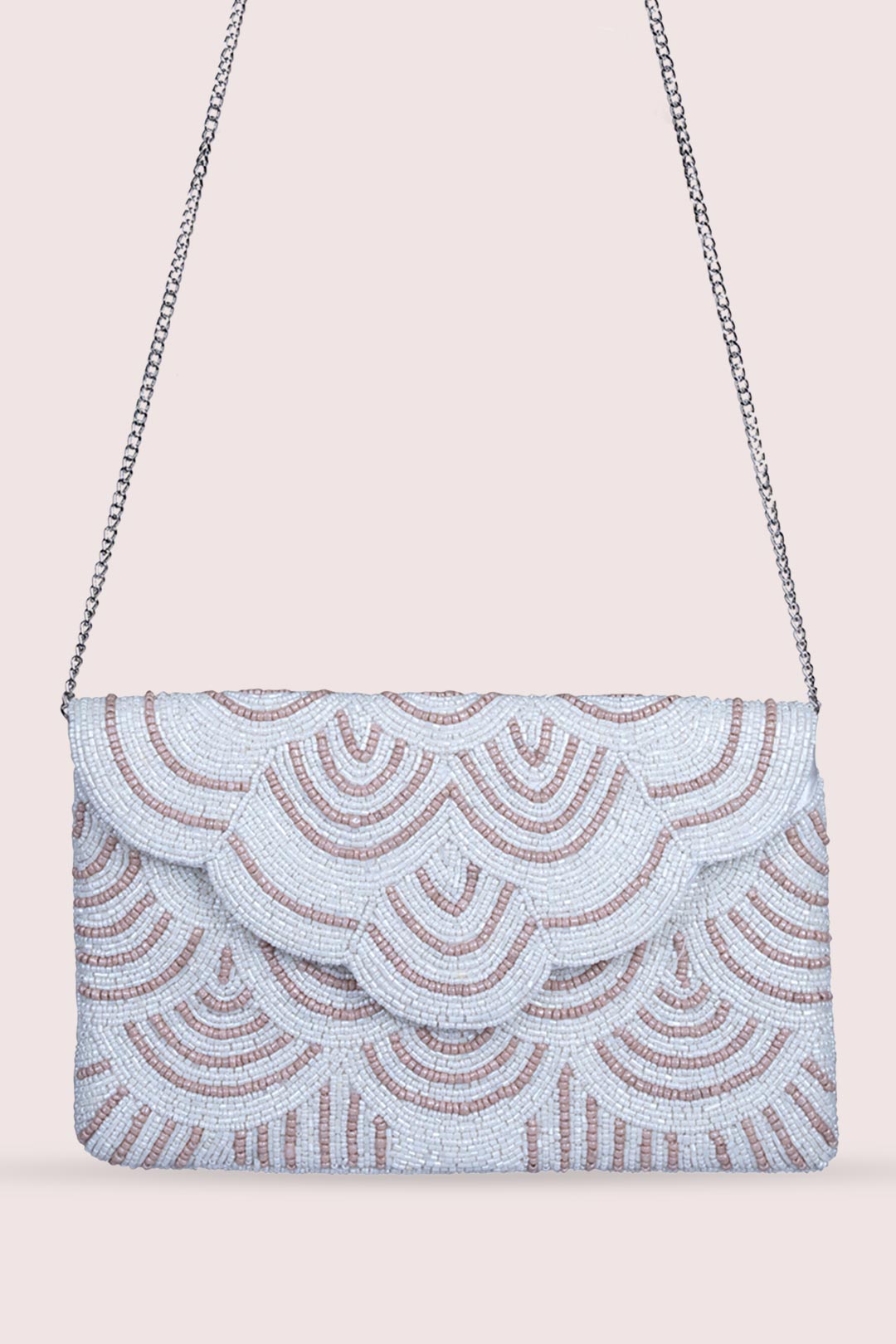 Clara White Envelope Bag