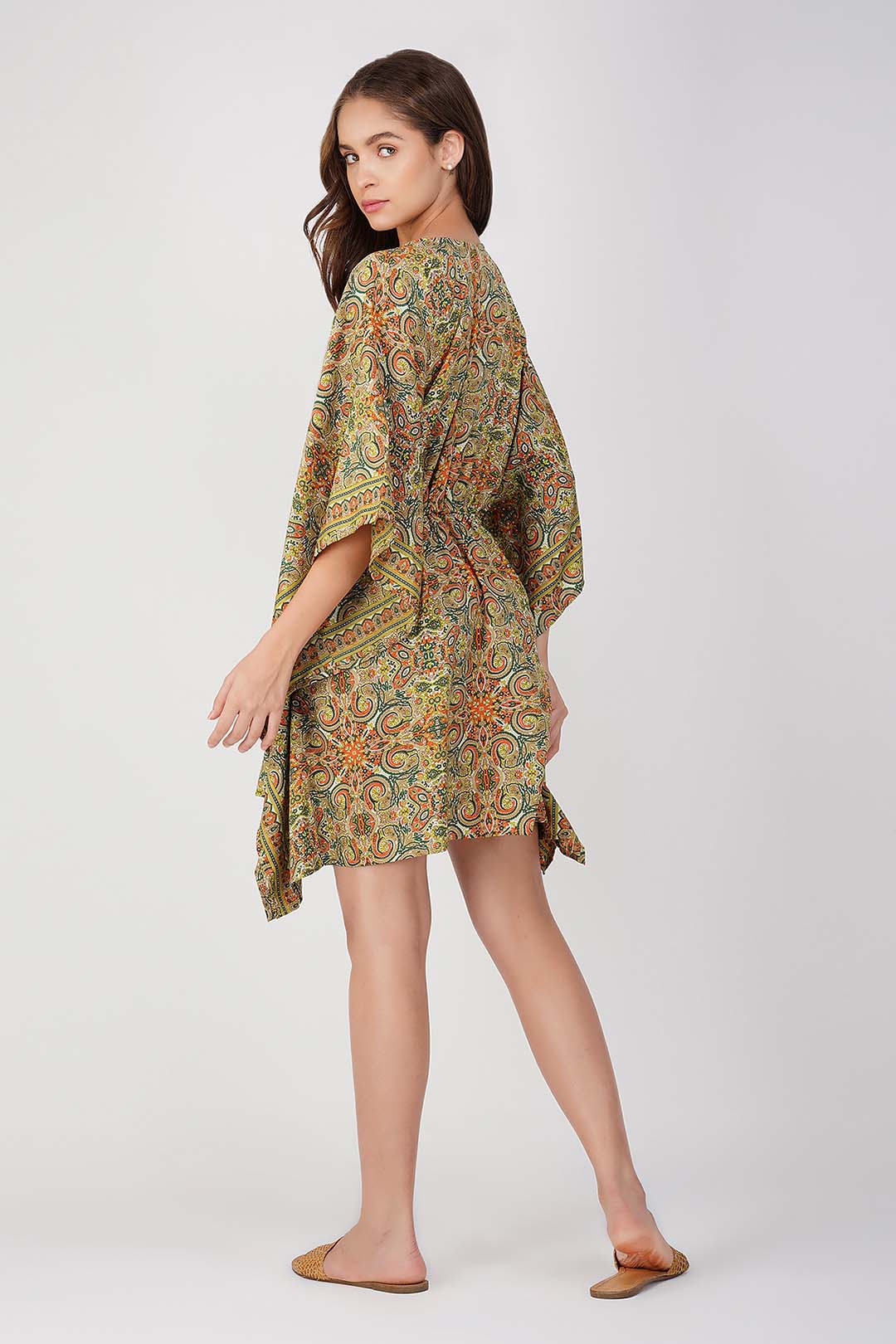 Avena Paisley Print kaftan