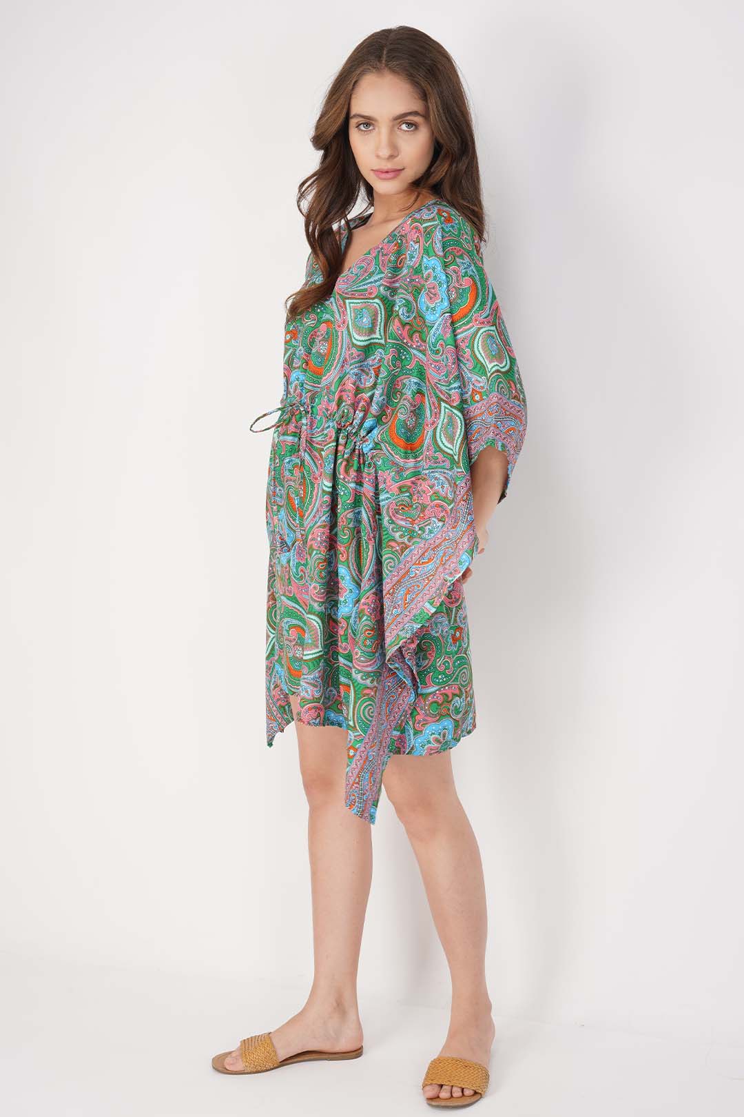 Aluna Paisley Print Kaftan