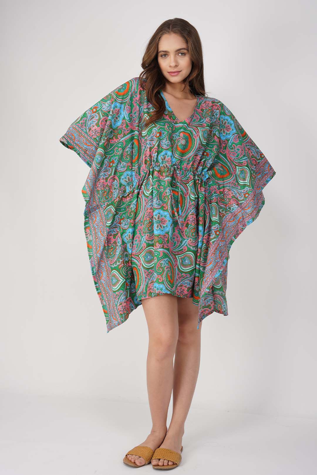 Aluna Paisley Print Kaftan