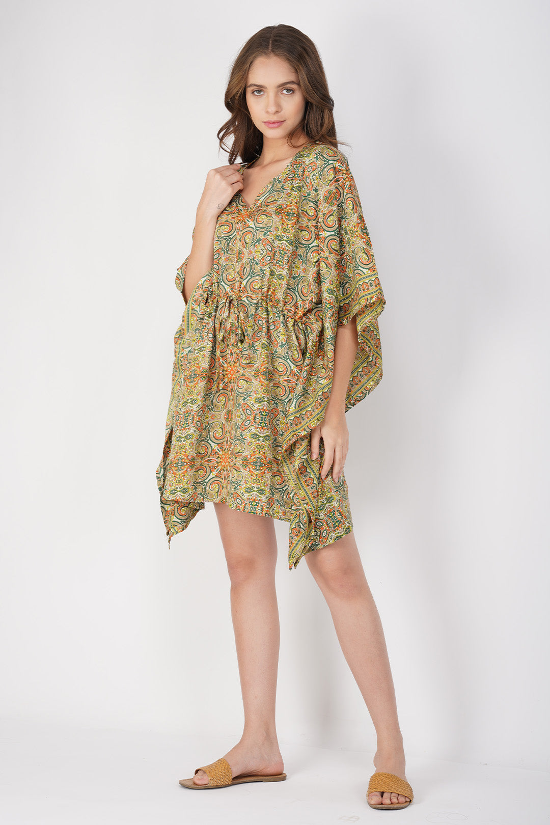 Avena Paisley Print kaftan