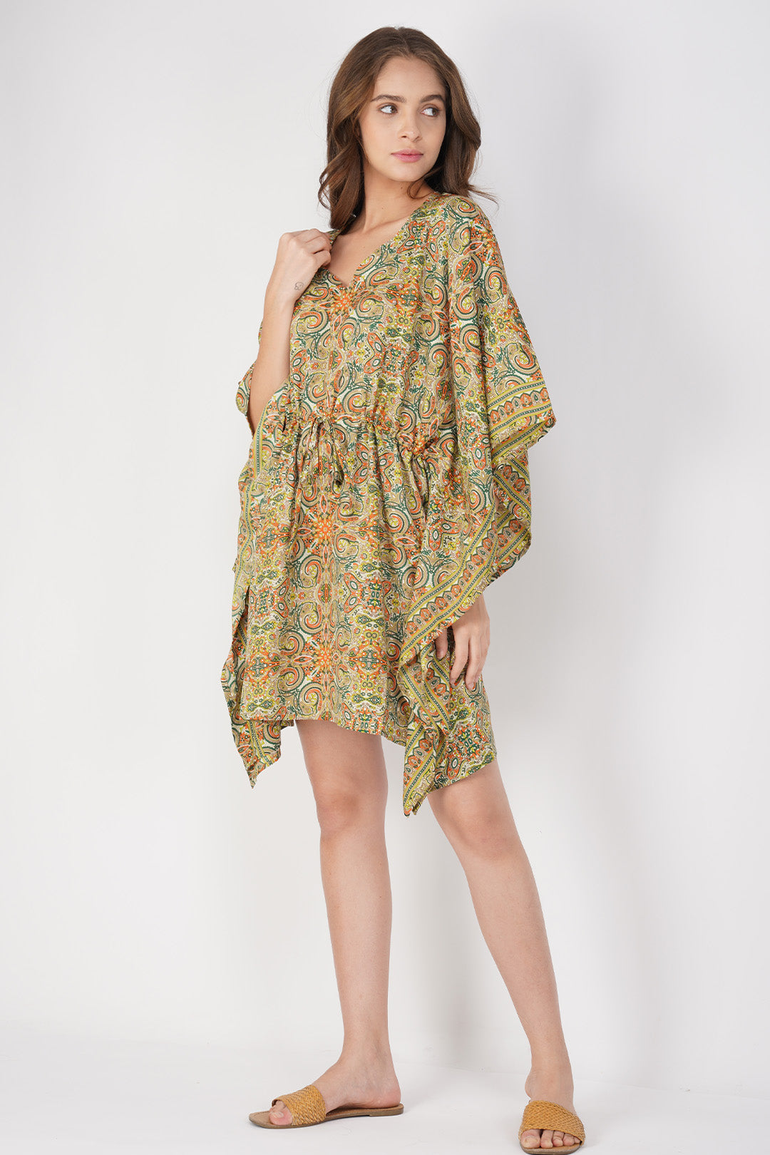 Avena Paisley Print kaftan