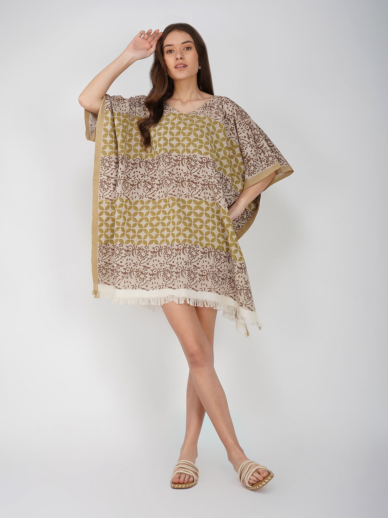 Alvina Khadi Cotton Kaftan