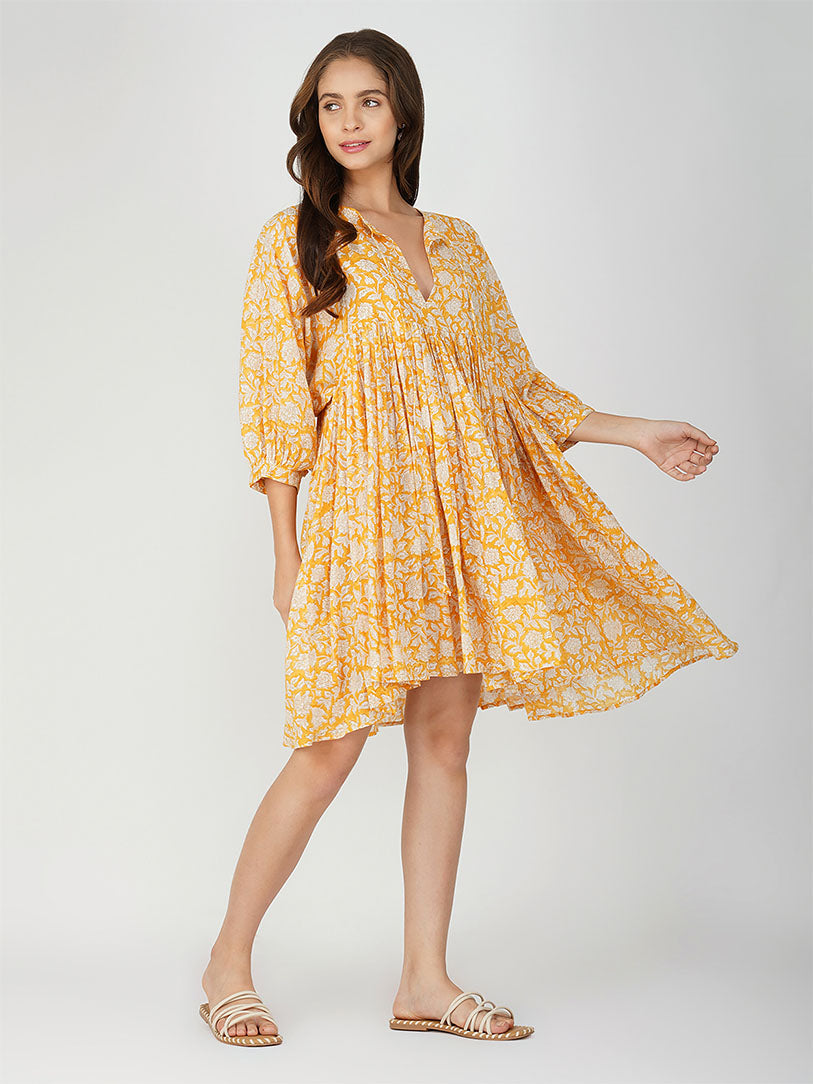 Ava Printed Mini Dress - Mango