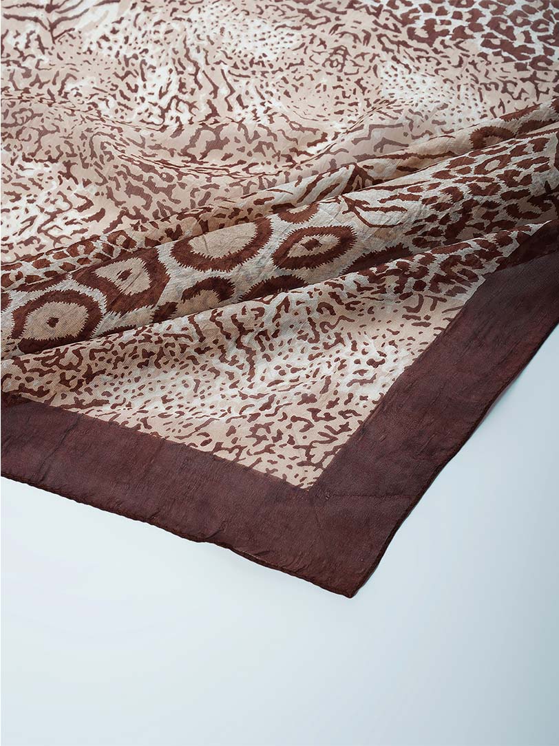 Alecia Pure Silk Animal Print Stole