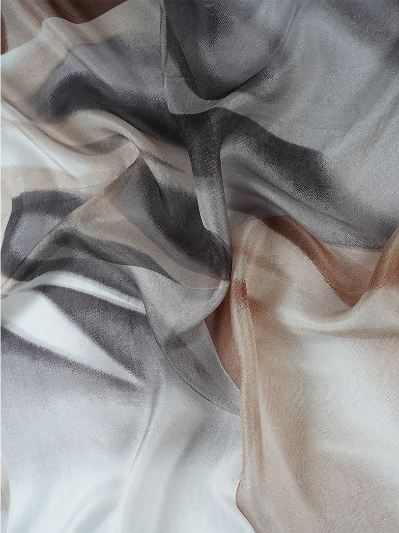 Augusta Pure Silk Abstract Print Silk Stole