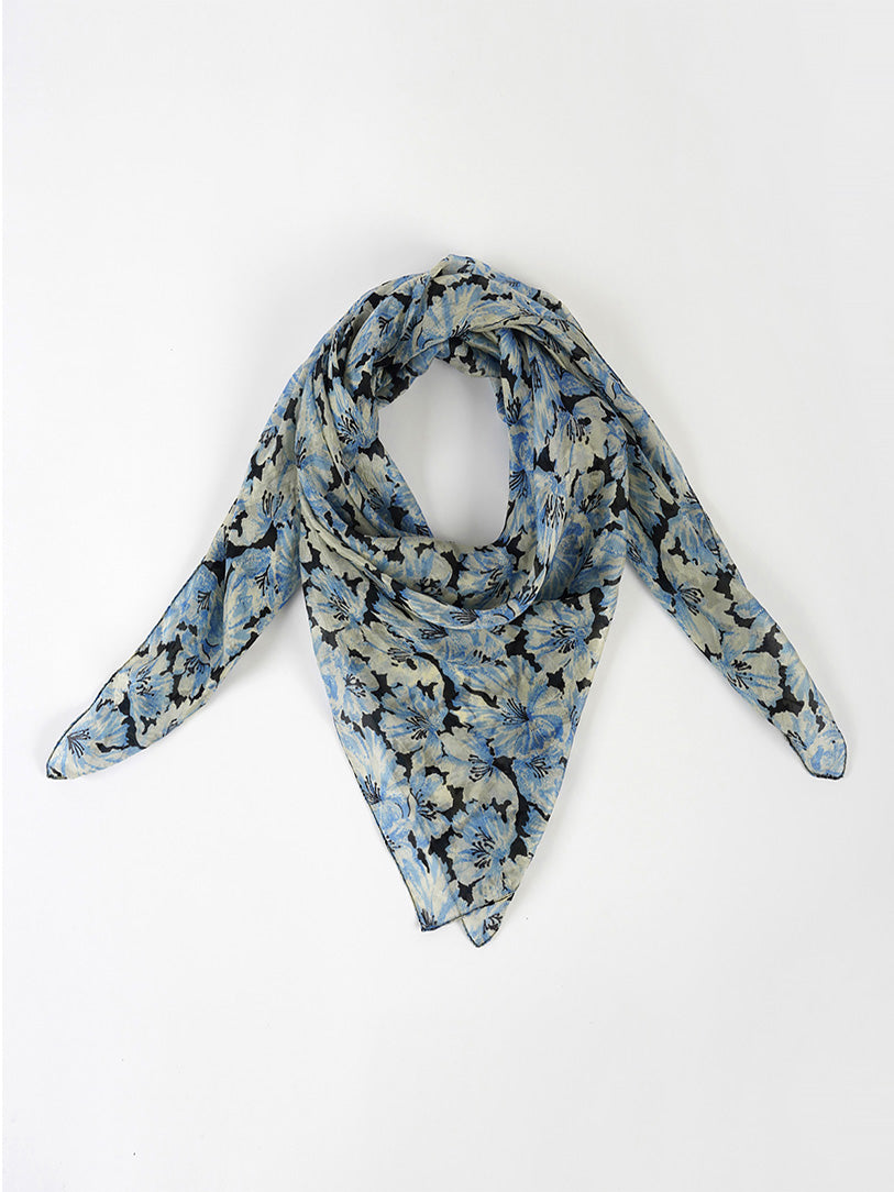 Alisha Pure Silk Floral Print Stole