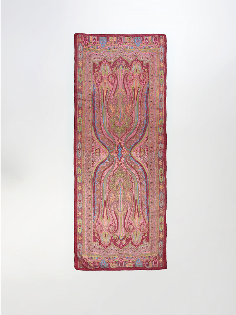 Adora Pure Silk Paisley Print Stole