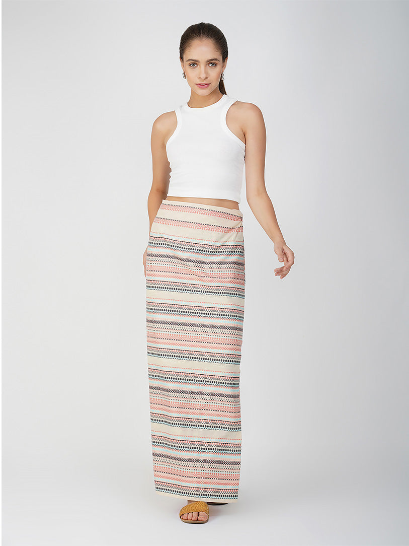 Elley Handwoven Wrap Around Skirt