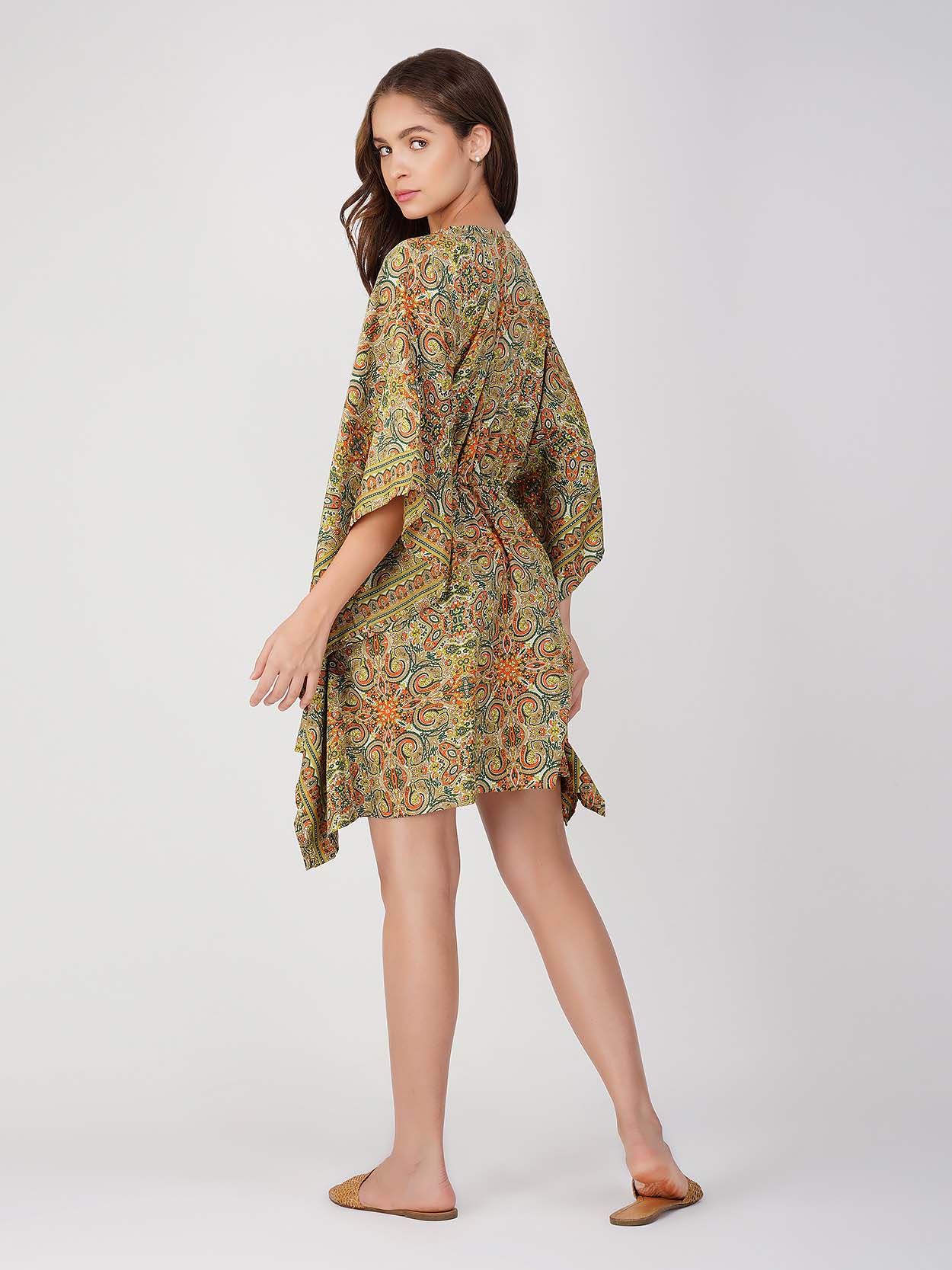 Avena Paisley Print kaftan