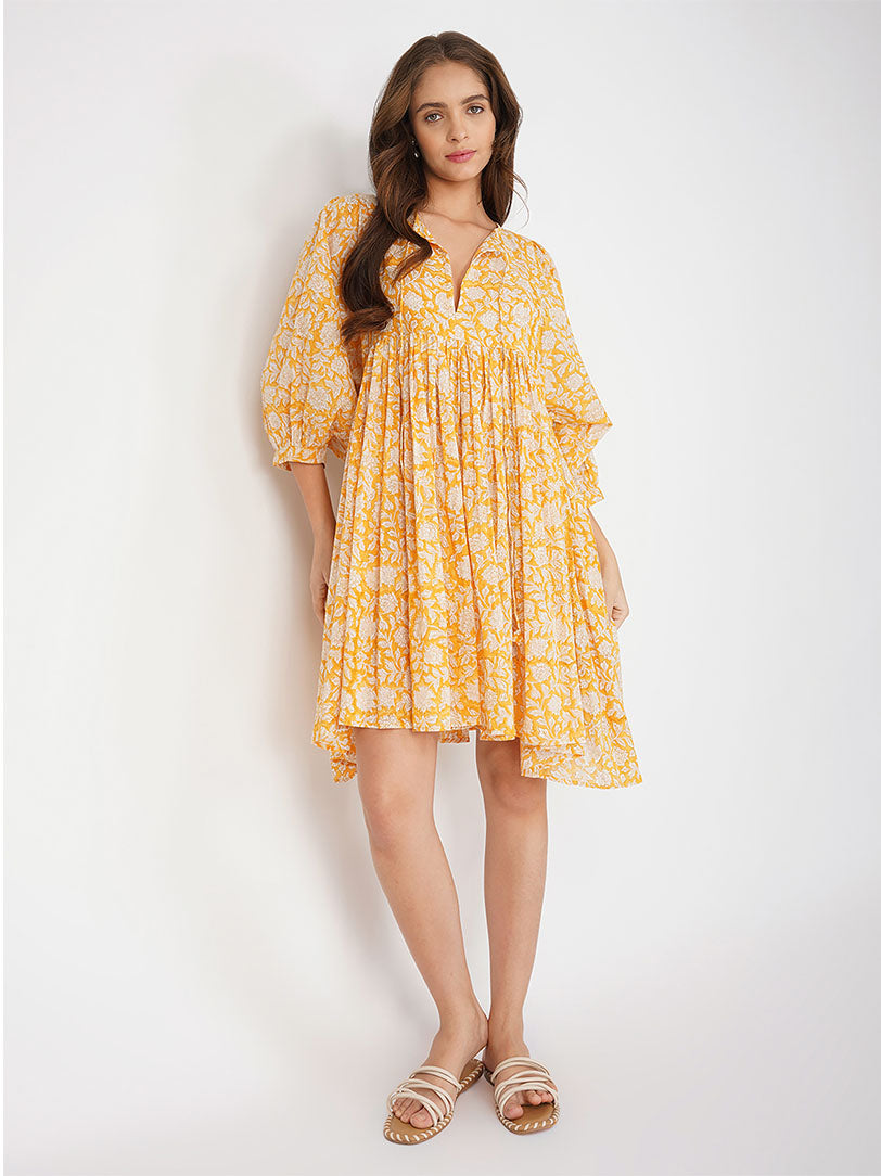 Ava Printed Mini Dress - Mango