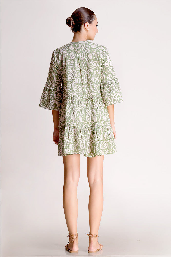 Anysa - Floral Motif Mini Dress