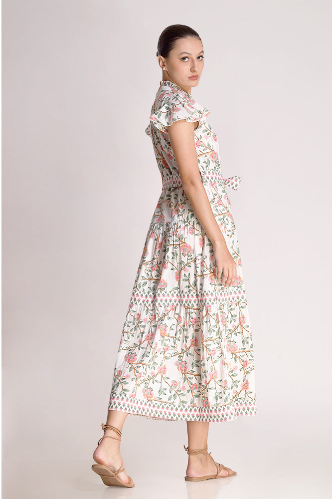Anaya - Floral Motif Maxi Dress - Multicolor