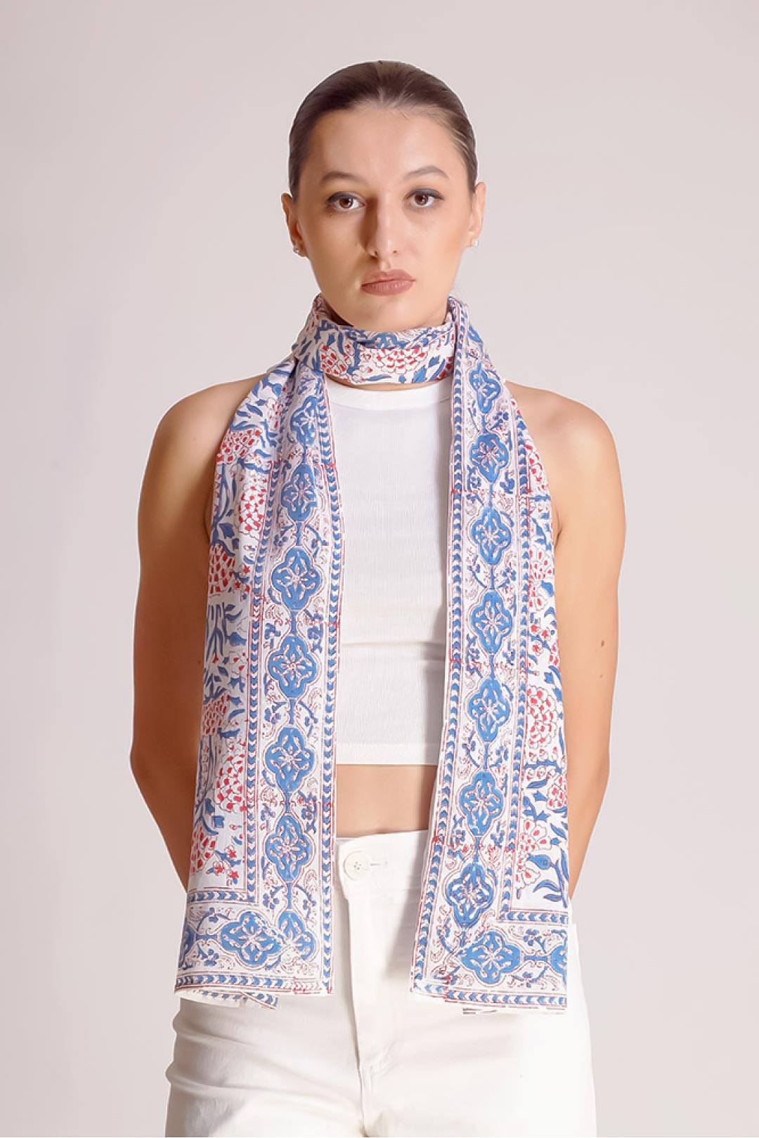 Samara Cotton All-over Floral Scarf