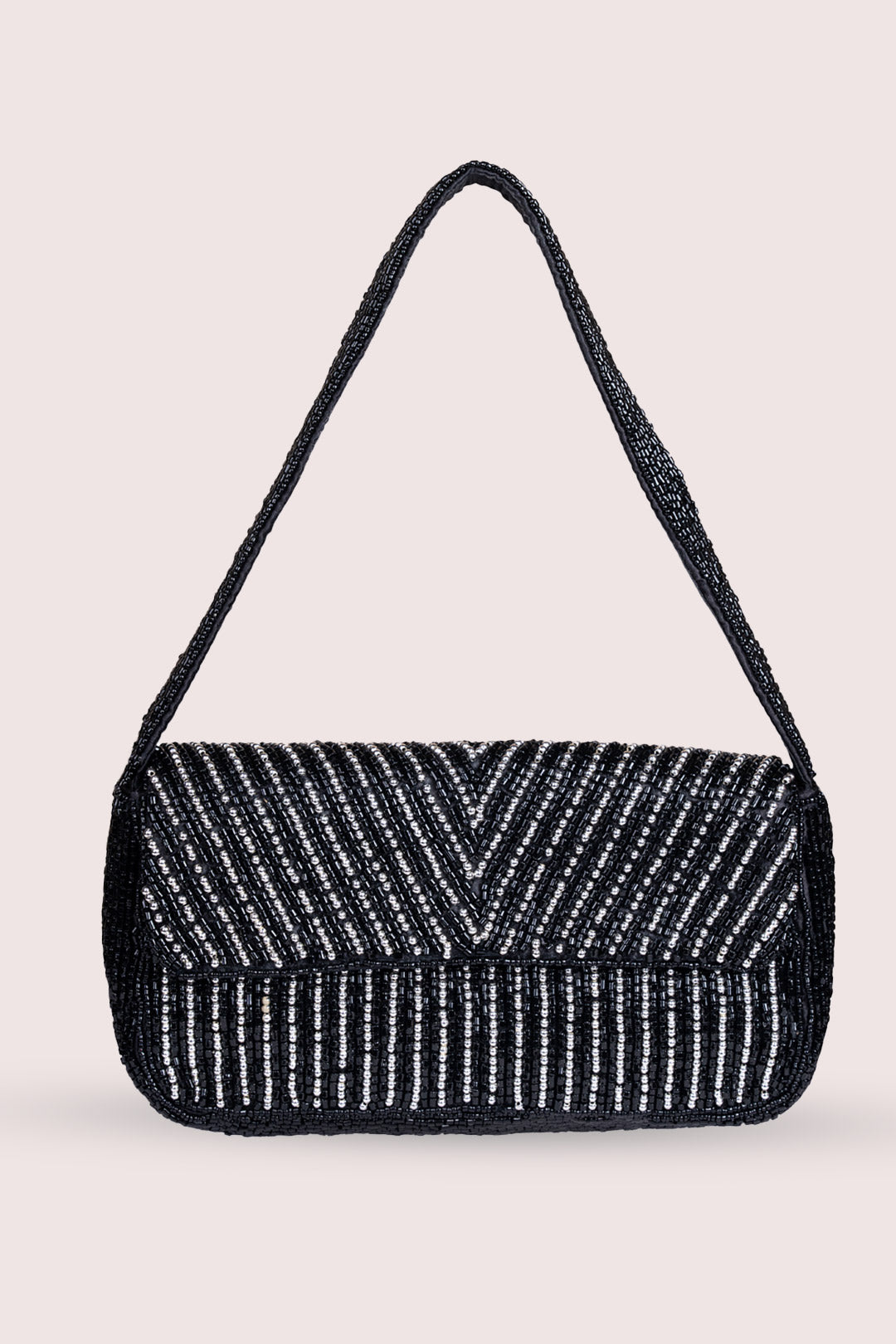 Giselle Black Embellished Handbag